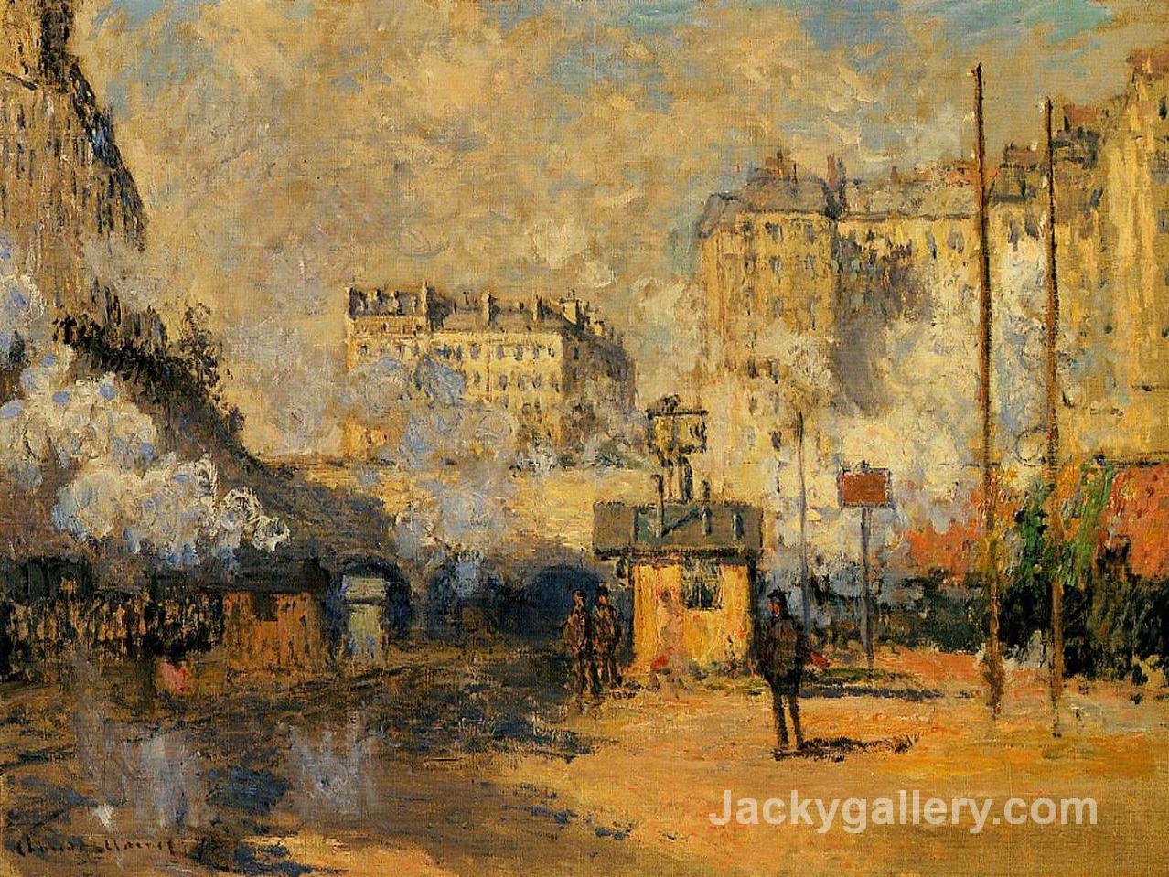 Saint-Lazare Station, Sunlight Effect by Claude Monet paintings reproduction